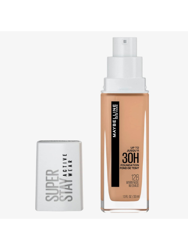 Base Longa Duração Maybelline NY SuperStay Active Wear 30H - 128 Warm Nude 30ml
