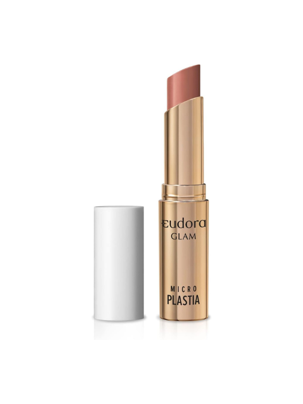 Batom Eudora Nude Rosado Glam Microplastia 3,3g