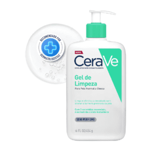 Gel de Limpeza Facial CeraVe, para pele oleosa, com Ácido Hialurônico e Niacinamida