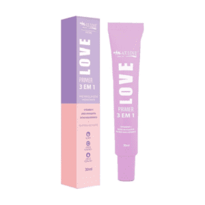 Primer Max Love 3 em 1 - Vitamina C + Rosa Mesquita + Ácido Hialurônico + Manteiga de Karite
