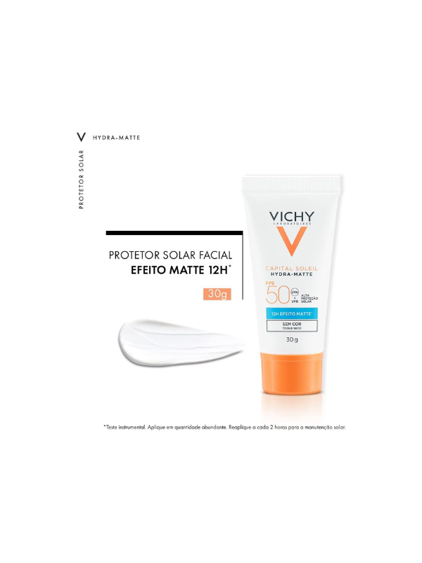 Protetor Facial Vichy Capital Soleil Hydra-Matte FPS50 - 30g