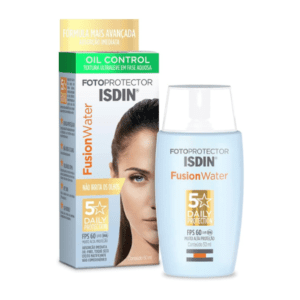 Protetor Solar Facial ISDIN Fusion Water 5 Stars FPS 60 sem cor - 50ml